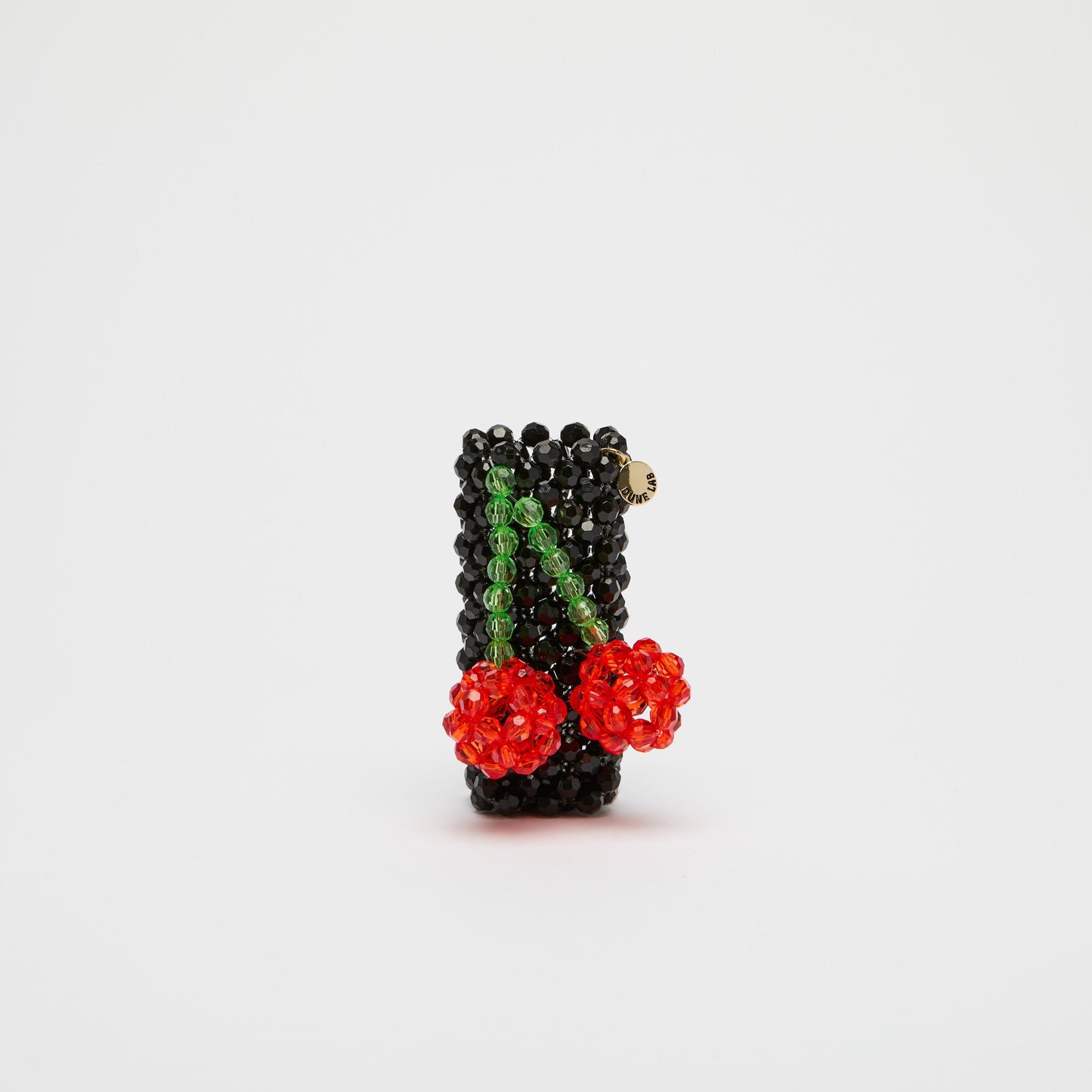 Beaded Lighter Case - Handmade Bic Lighter Cover Fits Most Standard Size Lighters, Cute & Unique Sleeve Holder with Easy Installation, Fashionable Accessories for Women (Cherries)