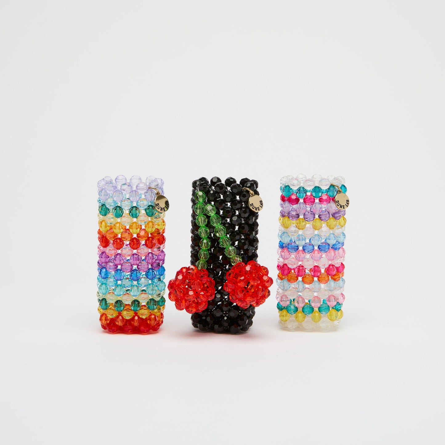Beaded Lighter Case - Handmade Bic Lighter Cover Fits Most Standard Size Lighters, Cute & Unique Sleeve Holder with Easy Installation, Fashionable Accessories for Women (Cherries)